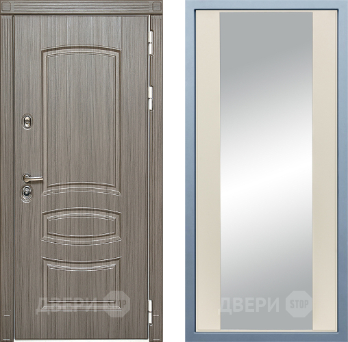 Входная металлическая Дверь Дива МД-42 Д-15 Зеркало Шампань в Лосино-Петровский