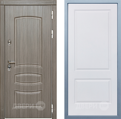 Входная металлическая Дверь Дива МД-42 Д-7 Белый в Лосино-Петровский