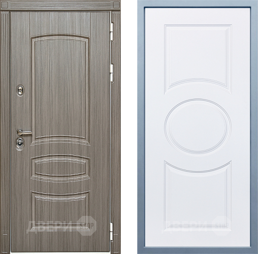 Входная металлическая Дверь Дива МД-42 Д-8 Белый в Лосино-Петровский