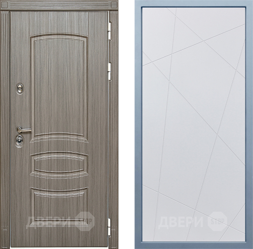 Входная металлическая Дверь Дива МД-42 Д-11 Белый в Лосино-Петровский