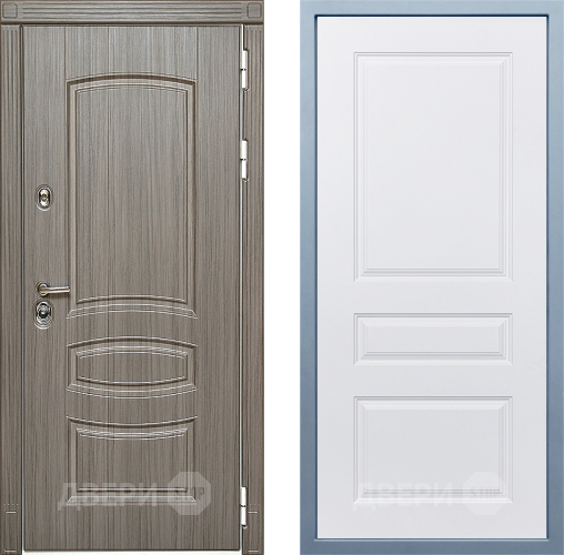 Входная металлическая Дверь Дива МД-42 Д-13 Белый в Лосино-Петровский