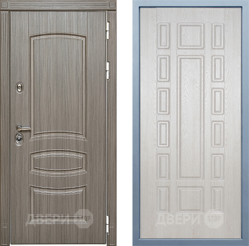 Входная металлическая Дверь Дива МД-42 М-2 Дуб филадельфия крем в Лосино-Петровский