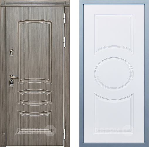 Входная металлическая Дверь Дива МД-42 М-30 Белый в Лосино-Петровский