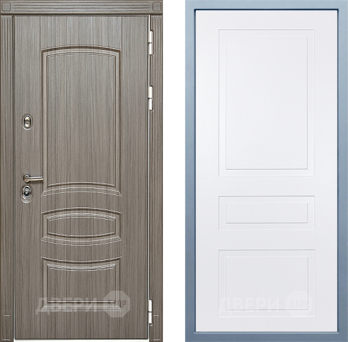 Входная металлическая Дверь Дива МД-42 Н-13 Белый в Лосино-Петровский