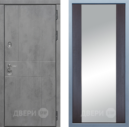 Входная металлическая Дверь Дива МД-48 Д-15 Зеркало Венге в Лосино-Петровский