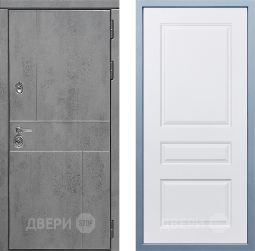 Входная металлическая Дверь Дива МД-48 Д-13 Белый в Лосино-Петровский