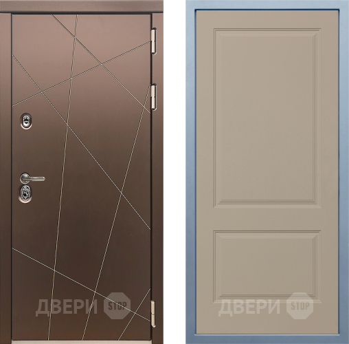 Входная металлическая Дверь Дива МД-50 Д-7 Шампань в Лосино-Петровский