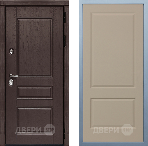 Входная металлическая Дверь Дива МД-90 Д-7 Шампань в Лосино-Петровский