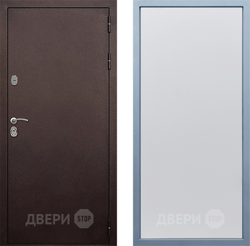 Входная металлическая Дверь Дива МД-40 Медь Н-1 Белый в Лосино-Петровский