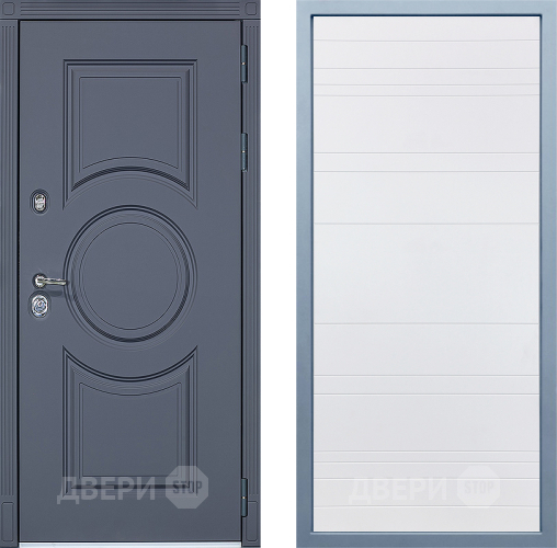 Входная металлическая Дверь Дива МХ-30 STR Д-5 Белый в Лосино-Петровский