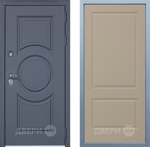 Входная металлическая Дверь Дива МХ-30 STR Д-7 Шампань в Лосино-Петровский