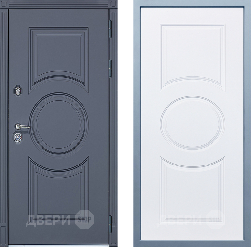 Входная металлическая Дверь Дива МХ-30 STR Д-8 Белый в Лосино-Петровский