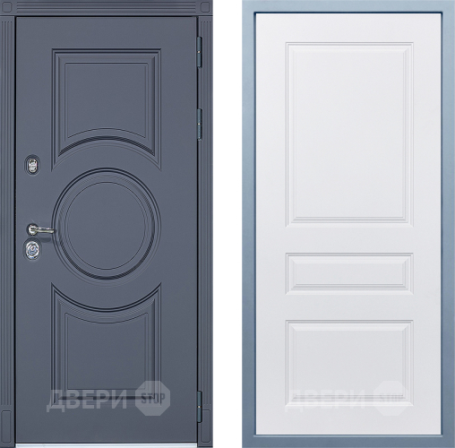 Входная металлическая Дверь Дива МХ-30 STR Д-13 Белый в Лосино-Петровский