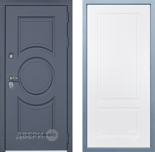 Входная металлическая Дверь Дива МХ-30 STR Н-7 Белый в Лосино-Петровский