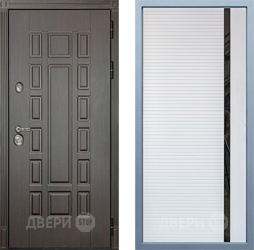 Входная металлическая Дверь Дива МХ-53 STR МХ-45 Белый матовый в Лосино-Петровский