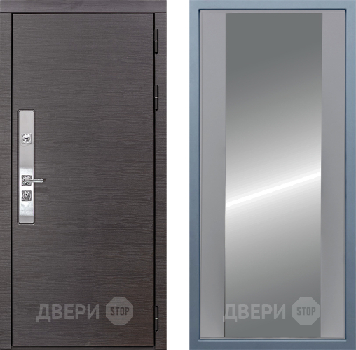 Входная металлическая Дверь Дива МХ-39 STR Д-15 Зеркало Силк Маус в Лосино-Петровский