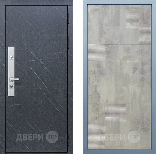 Входная металлическая Дверь Дива МХ-26 STR Д-4 Бетон темный в Лосино-Петровский