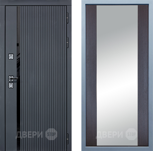 Входная металлическая Дверь Дива МХ-46 STR Д-15 Зеркало Венге в Лосино-Петровский