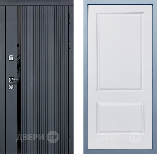 Входная металлическая Дверь Дива МХ-46 STR Д-7 Белый в Лосино-Петровский
