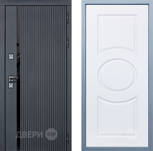 Входная металлическая Дверь Дива МХ-46 STR Д-8 Белый в Лосино-Петровский