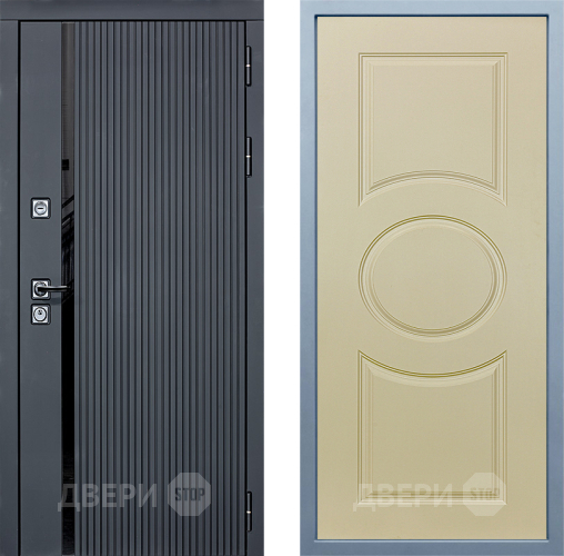 Входная металлическая Дверь Дива МХ-46 STR Д-8 Шампань в Лосино-Петровский