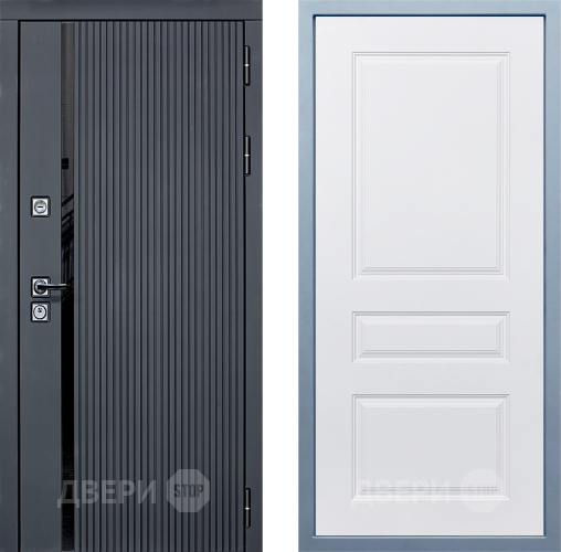 Входная металлическая Дверь Дива МХ-46 STR Д-13 Белый в Лосино-Петровский