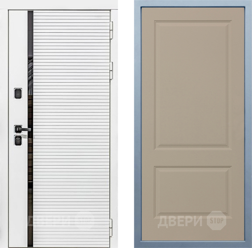 Входная металлическая Дверь Дива МХ-45 Белая STR Д-7 Шампань в Лосино-Петровский