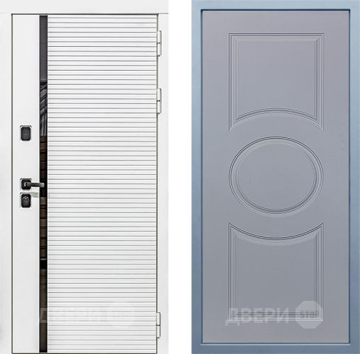 Входная металлическая Дверь Дива МХ-45 Белая STR Д-8 Силк Маус в Лосино-Петровский