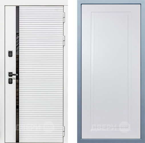 Входная металлическая Дверь Дива МХ-45 Белая STR Н-10 Белый в Лосино-Петровский