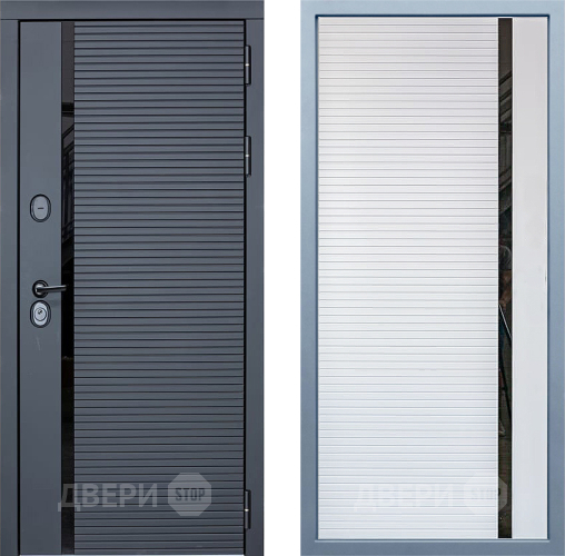 Входная металлическая Дверь Дива МХ-45 STR МХ-45 Белый матовый в Лосино-Петровский