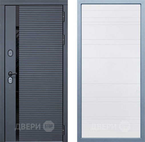 Входная металлическая Дверь Дива МХ-45 STR Д-5 Белый в Лосино-Петровский