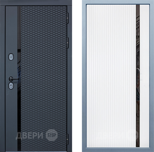 Входная металлическая Дверь Дива МХ-47 STR МХ-46 Белый матовый в Лосино-Петровский