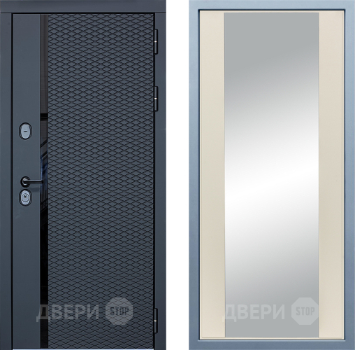 Входная металлическая Дверь Дива МХ-47 STR Д-15 Зеркало Шампань в Лосино-Петровский