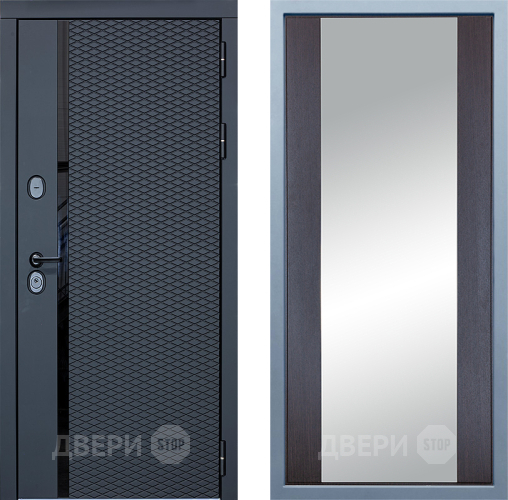 Входная металлическая Дверь Дива МХ-47 STR Д-15 Зеркало Венге в Лосино-Петровский