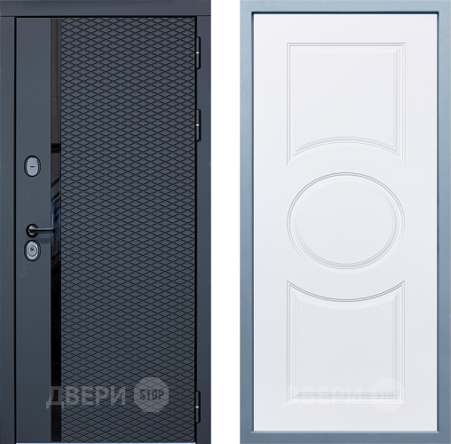 Входная металлическая Дверь Дива МХ-47 STR Д-8 Белый в Лосино-Петровский