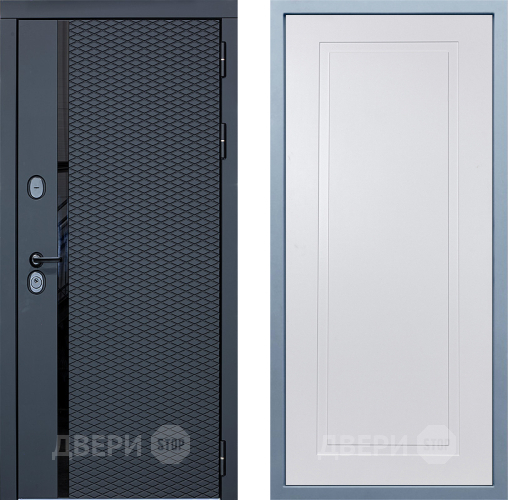 Входная металлическая Дверь Дива МХ-47 STR Н-10 Белый в Лосино-Петровский