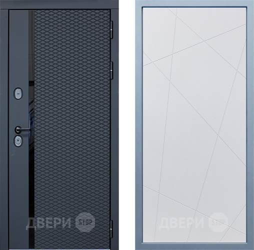 Входная металлическая Дверь Дива МХ-47 STR Д-11 Белый в Лосино-Петровский