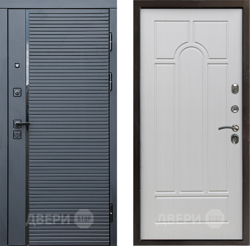 Дверь Престиж Черная Линия Арка Лиственница белая в Лосино-Петровский