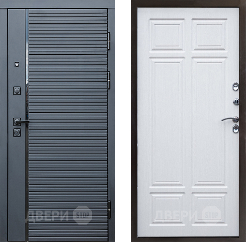 Входная металлическая Дверь Престиж Черная Линия Премиум Лиственница белая в Лосино-Петровский