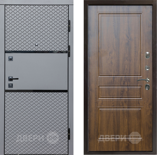 Входная металлическая Дверь Престиж Ромб Классика Дуб в Лосино-Петровский