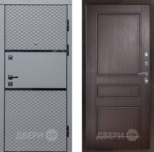 Входная металлическая Дверь Престиж Ромб Классика Венге в Лосино-Петровский
