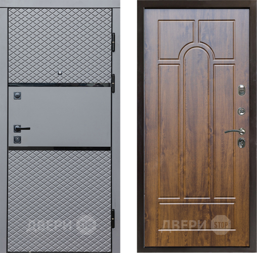 Входная металлическая Дверь Престиж Ромб Арка Дуб в Лосино-Петровский