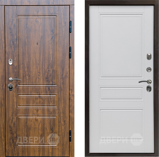 Входная металлическая Дверь Престиж Классика Дуб Классика Белый матовый в Лосино-Петровский