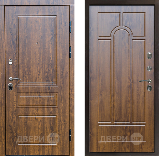 Входная металлическая Дверь Престиж Классика Дуб Арка Дуб в Лосино-Петровский