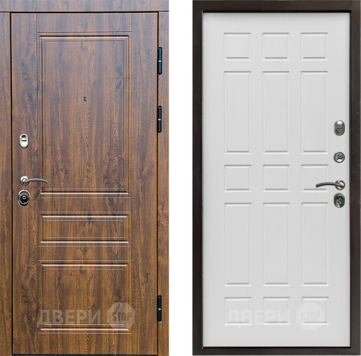 Входная металлическая Дверь Престиж Классика Дуб Спарта Белое дерево в Лосино-Петровский