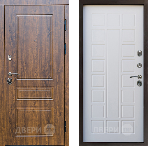 Входная металлическая Дверь Престиж Классика Дуб Престиж Белое дерево в Лосино-Петровский