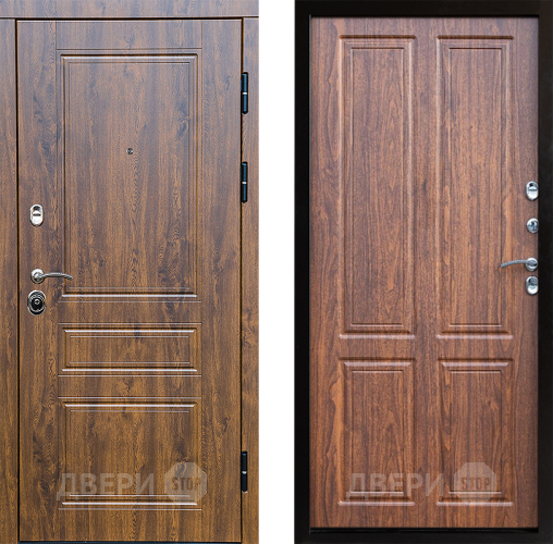 Входная металлическая Дверь Престиж Классика Дуб Премиум Орех светлый в Лосино-Петровский