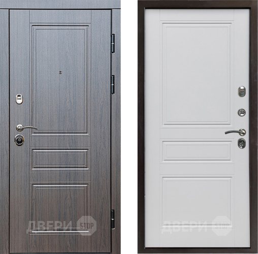 Входная металлическая Дверь Престиж Классика Венге Классика Белый матовый в Лосино-Петровский