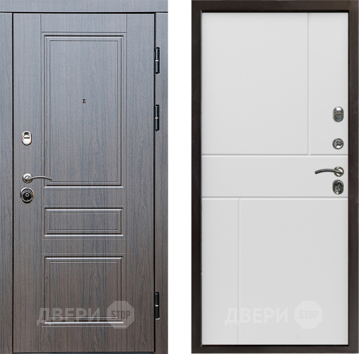 Входная металлическая Дверь Престиж Классика Венге Горизонт Бетон белый в Лосино-Петровский