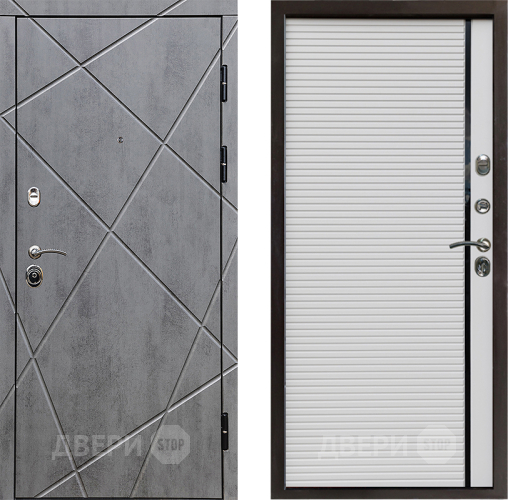 Входная металлическая Дверь Престиж Лучи Porte Белый в Лосино-Петровский